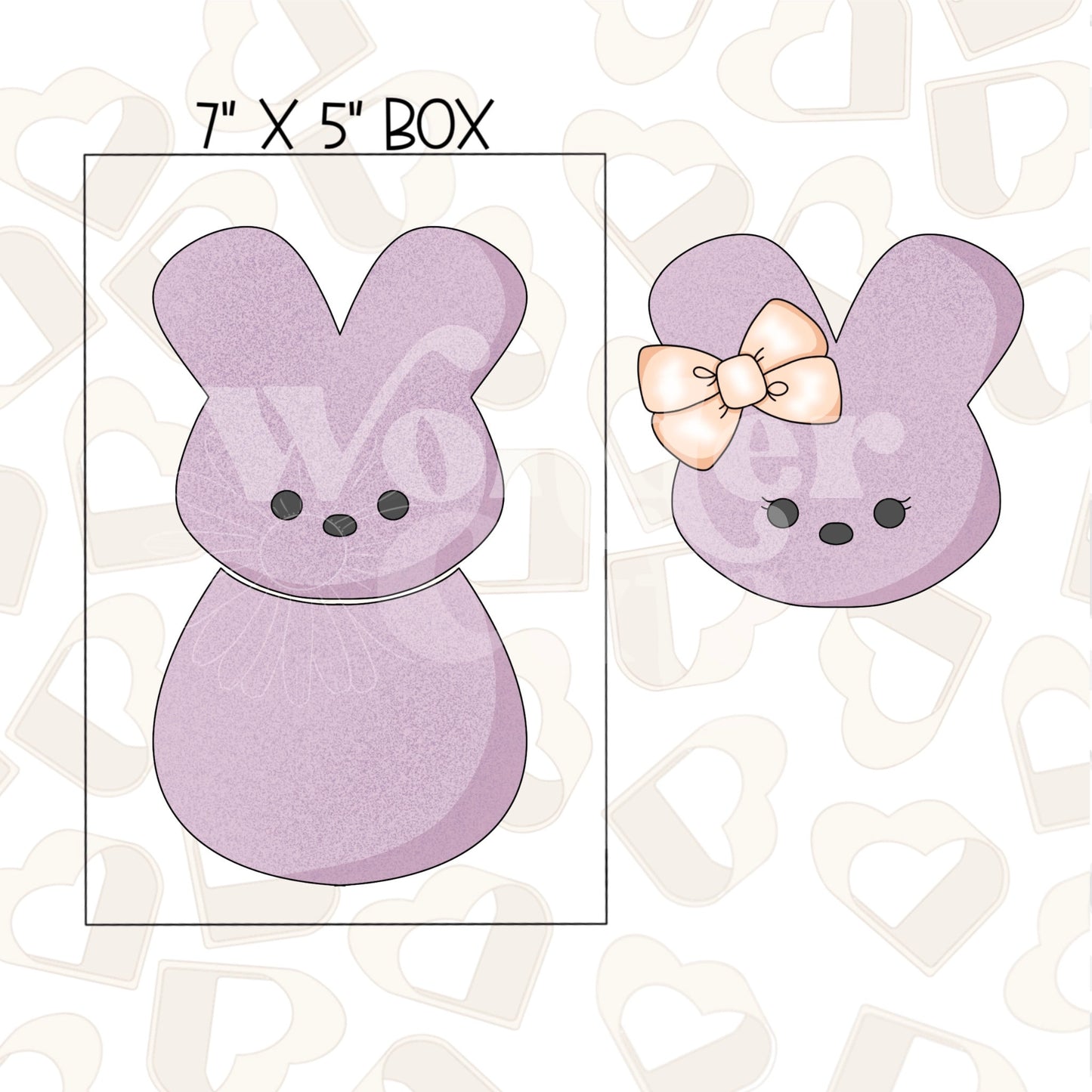 Build a Marshmallow Bunny Set of 2 Cookie Cutter
