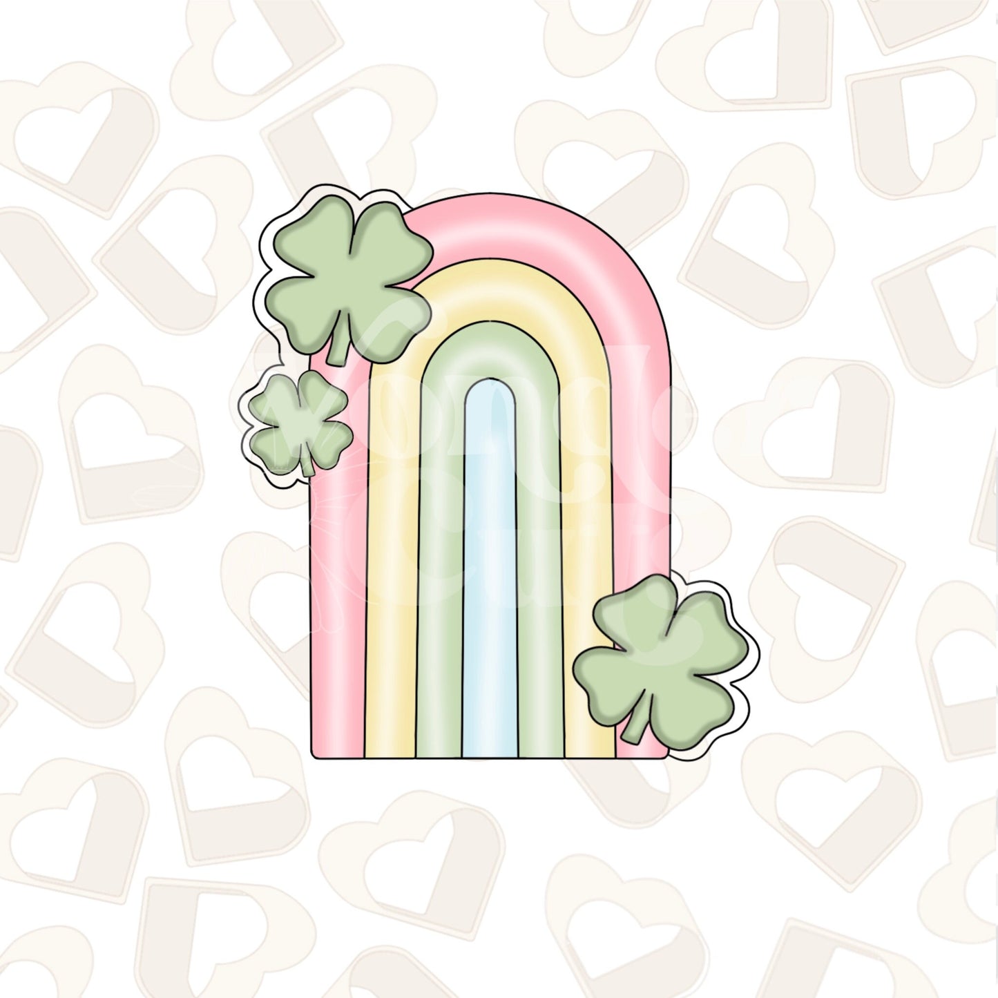 Tall Clover Plaque Cookie Cutter