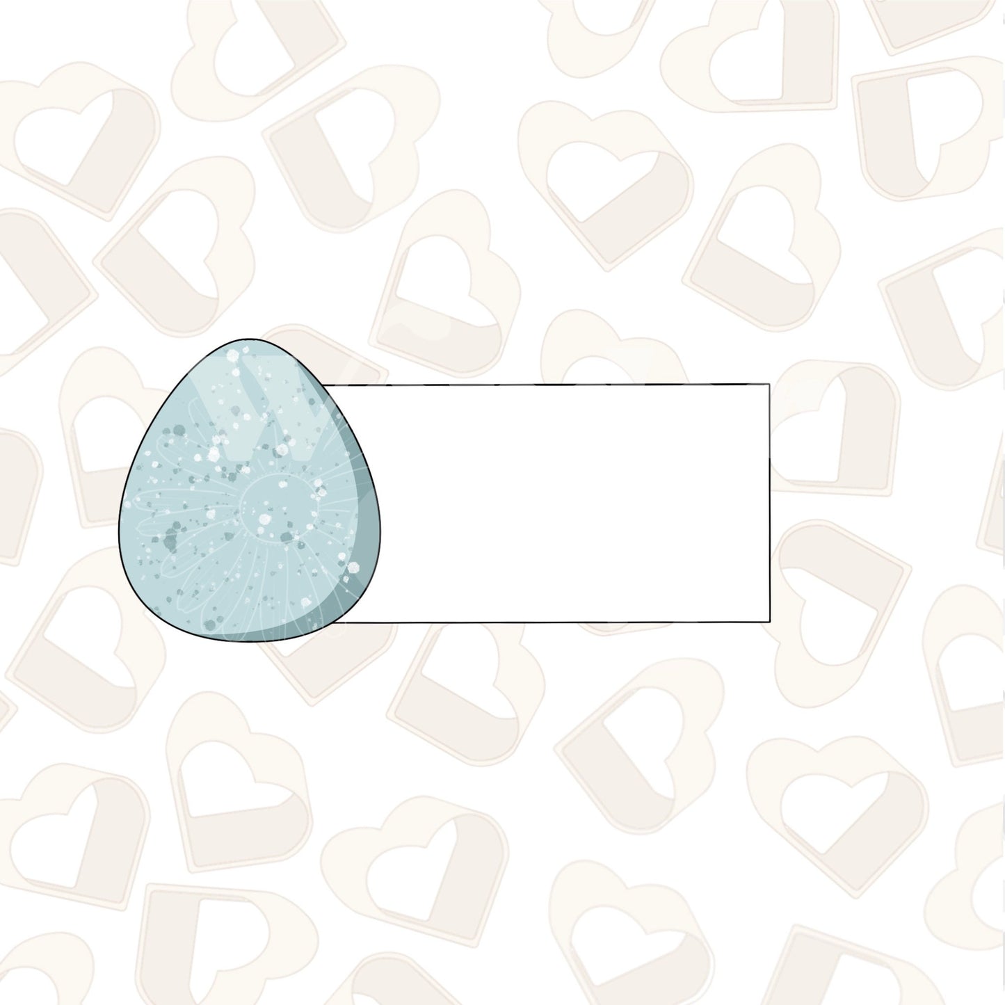 Egg Name Tag Cookie Cutter