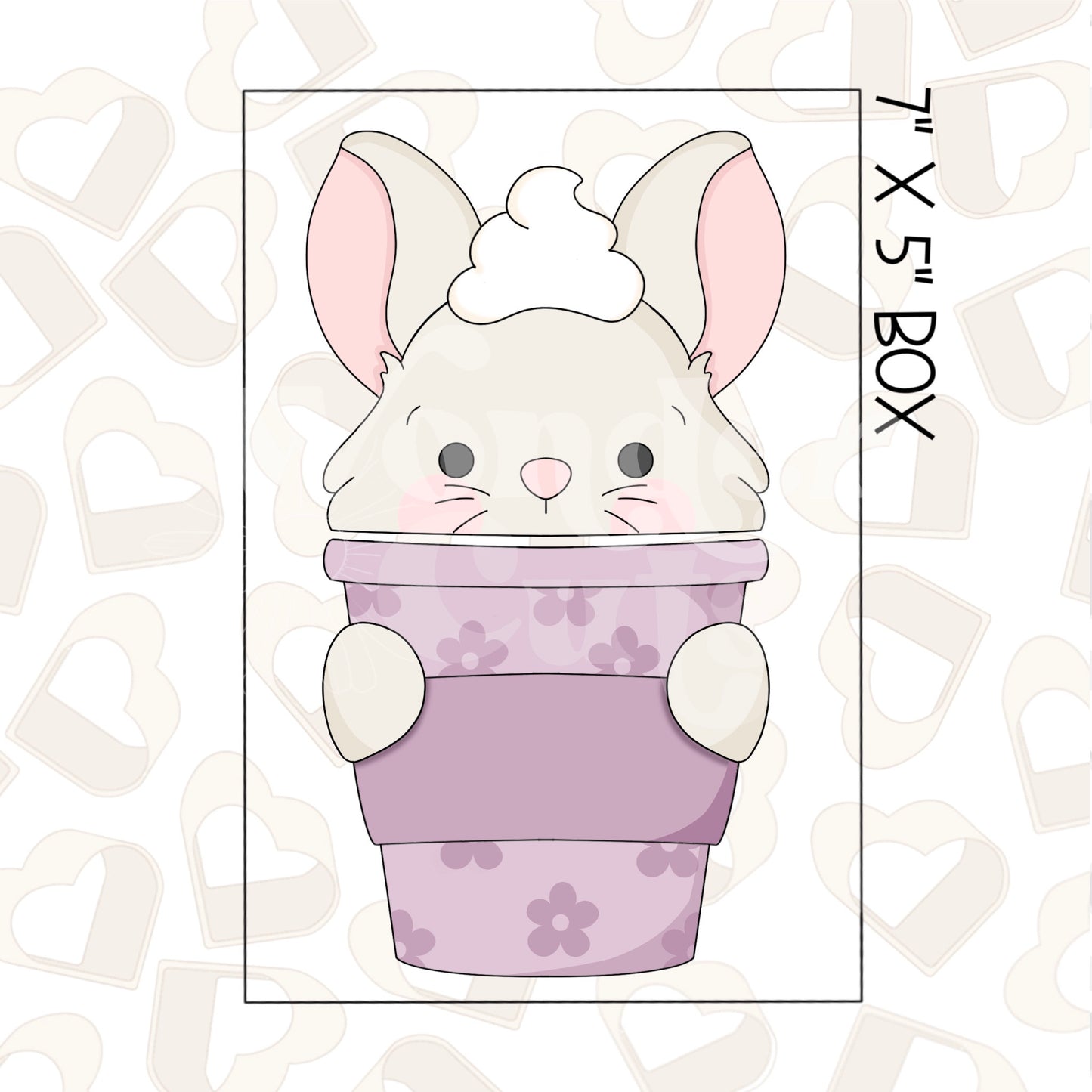 Bunny Latte Set of 2 Cookie Cutter