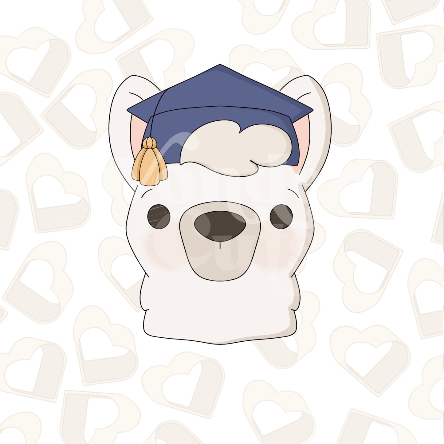 Grad Llama Cookie Cutter