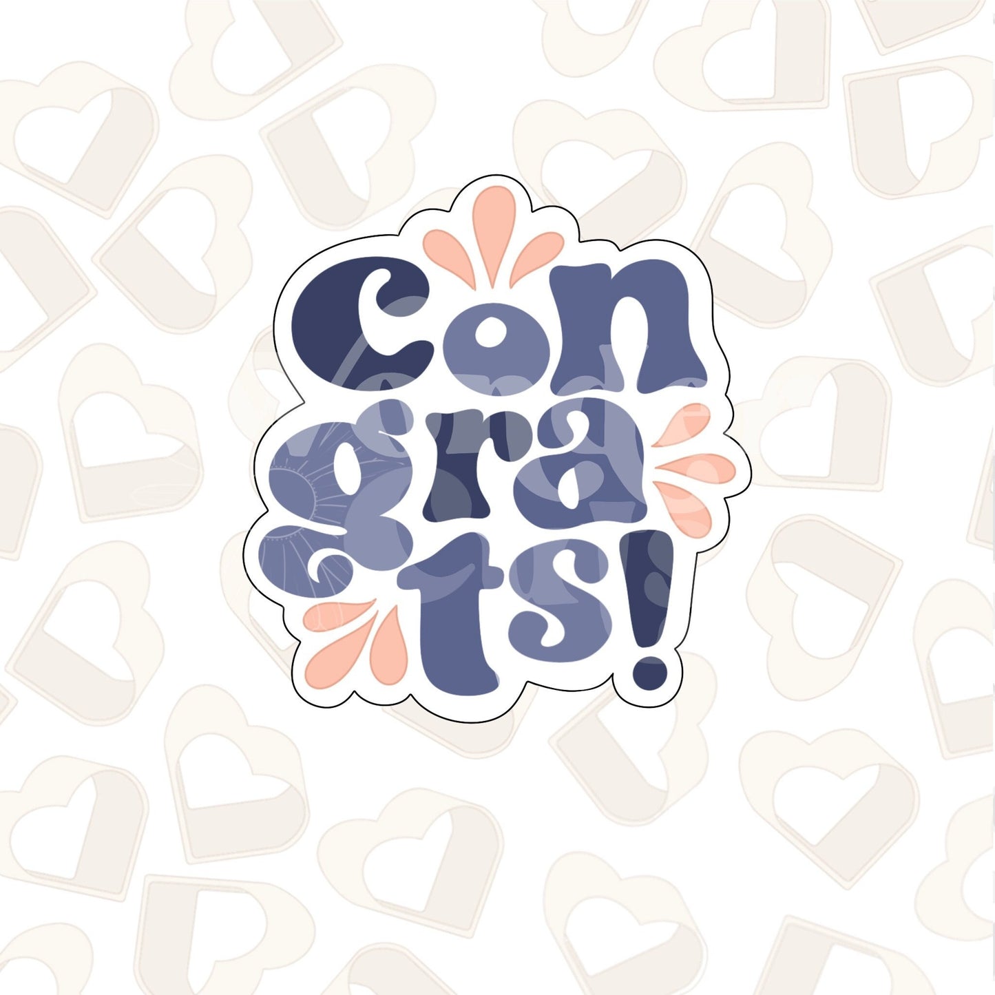 Congrats Plaque Cookie Cutter