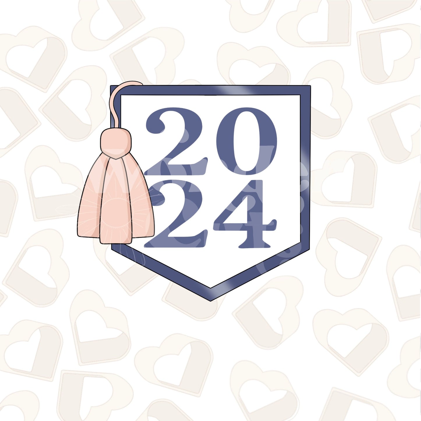 Grad Tassel Plaque Cookie Cutter