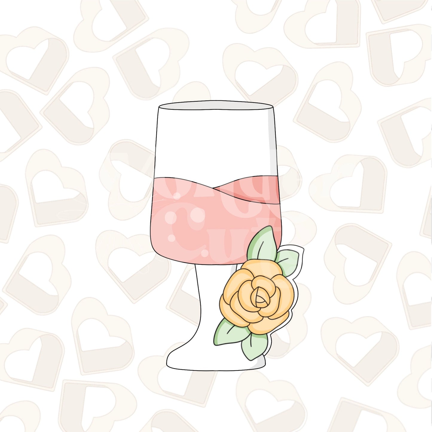 Floral Mimosa Glass Cookie Cutter