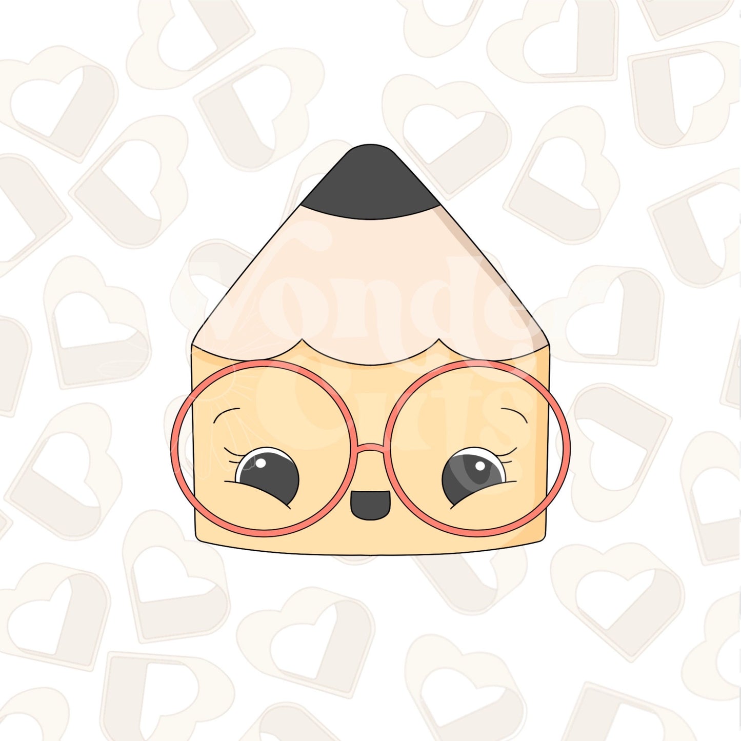 Nerdy Pencil Top Cookie Cutter
