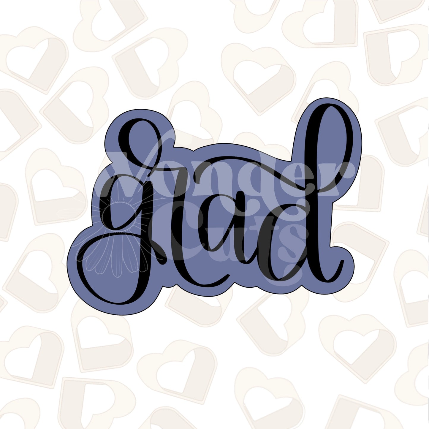 Cursive Grad Plaque Cookie Cutter