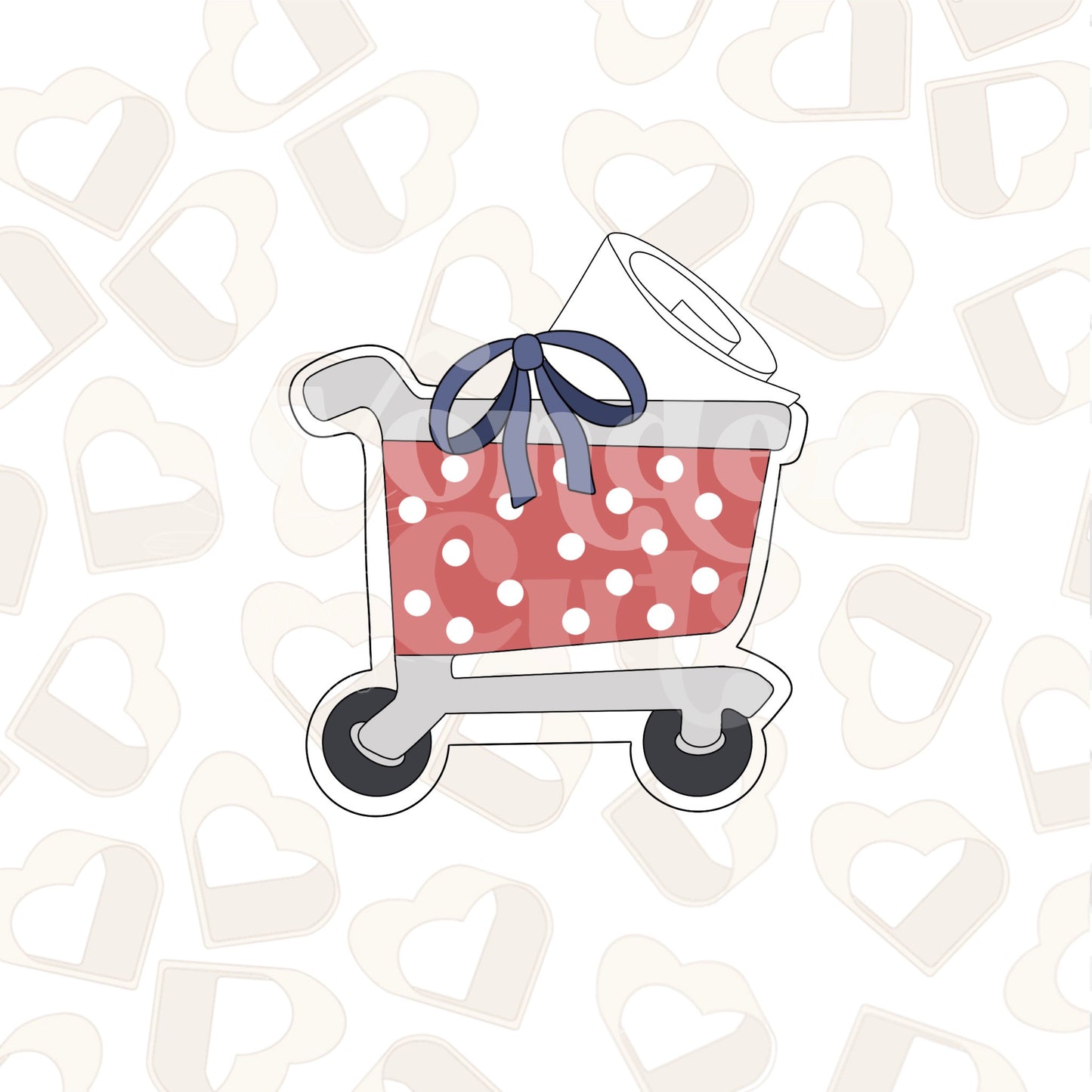 Shopping Cart with Diploma Cookie Cutter