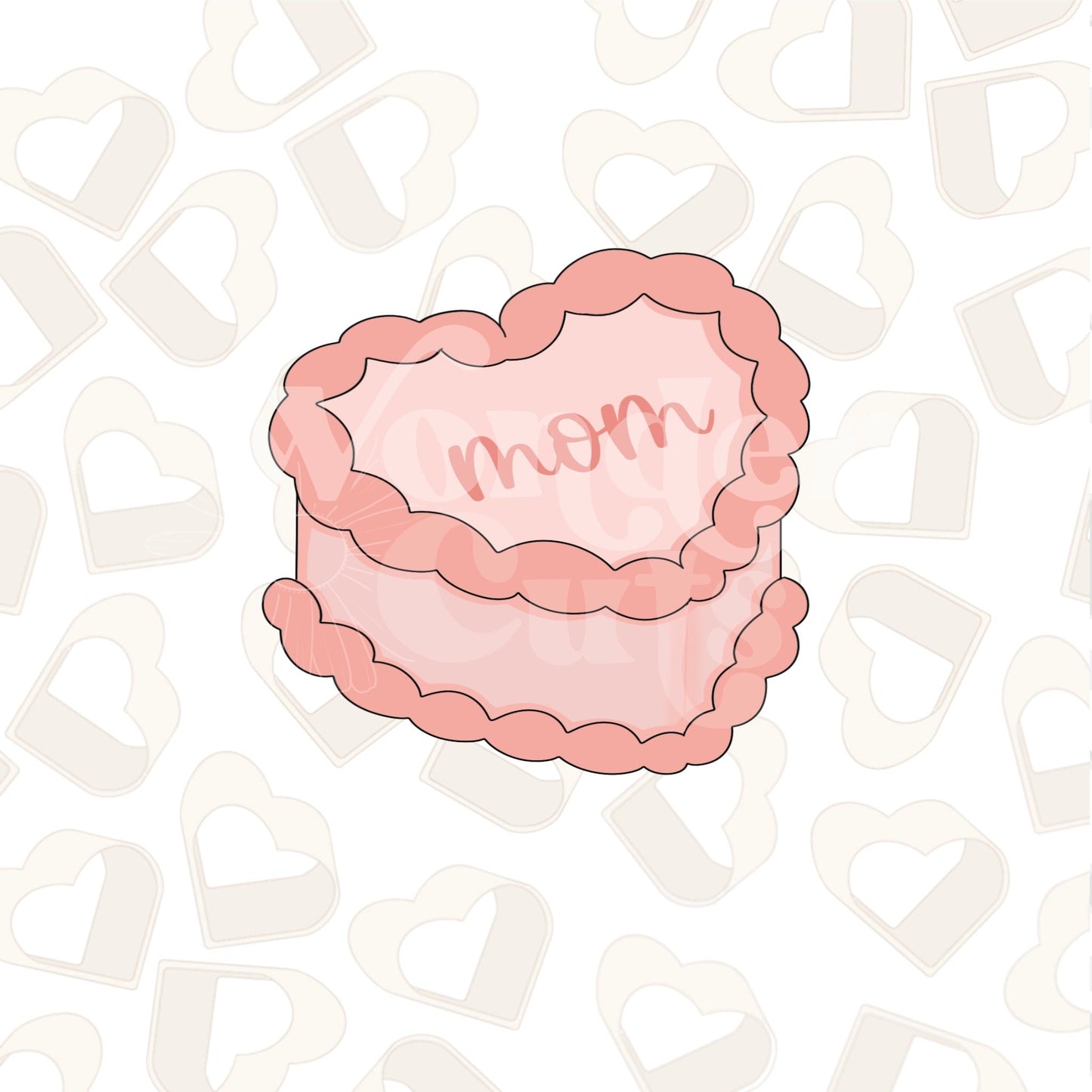 Vintage Heart Cake Cookie Cutte