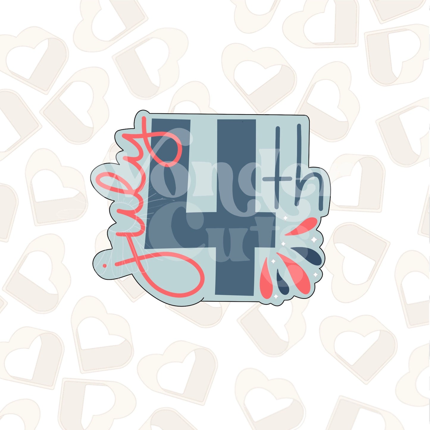 July 4th Plaque Cookie Cutter