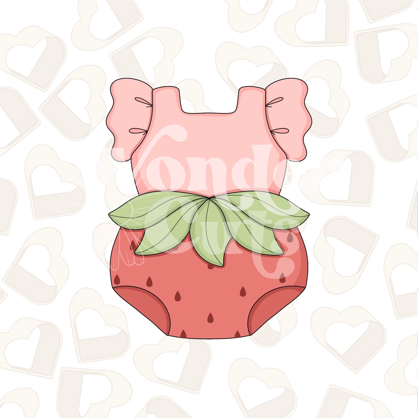 Strawberry Onesie Cookie Cutter