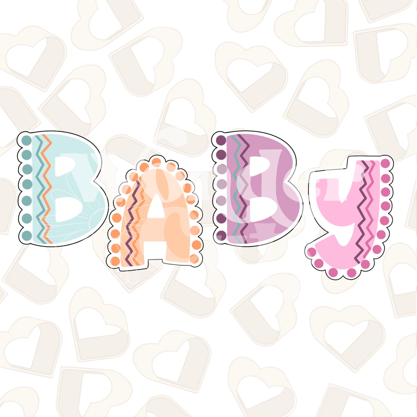 Fiesta BABY Letters Cookie Cutter