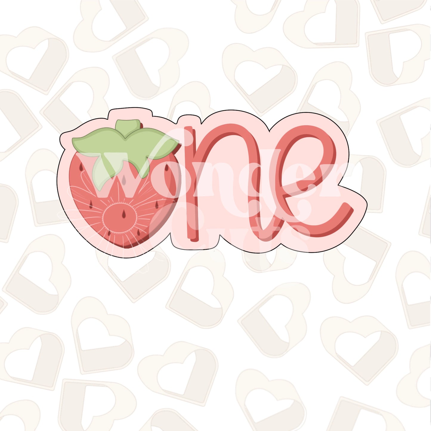 Strawberry ONE Cookie Cutter
