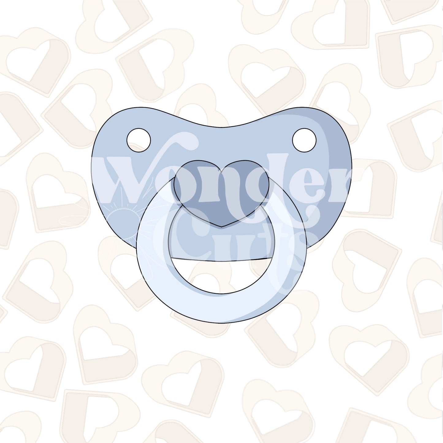Baby Pacifier Cookie Cutter