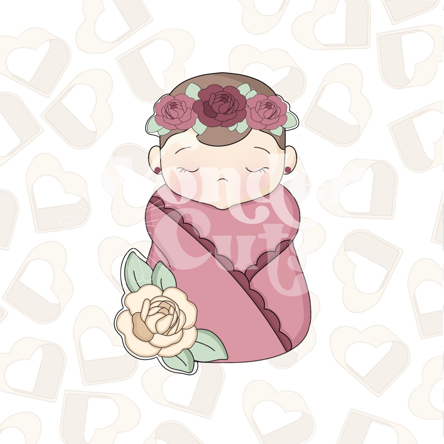 Floral Baby Cookie Cutter