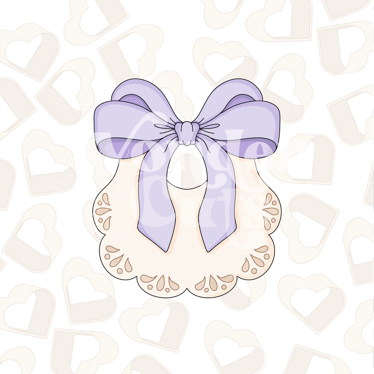 Coquette Bib Cookie Cutter