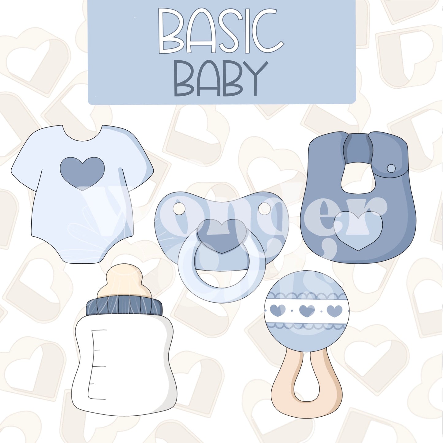 Basic Baby Collection- Set of 5 - Baby Cookie Cutter