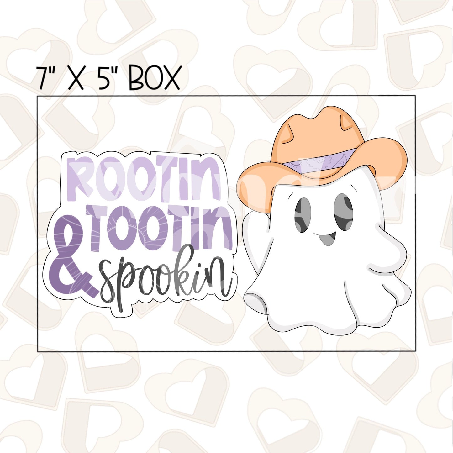 Cowboy Ghost Set of 2 Cookie Cutter