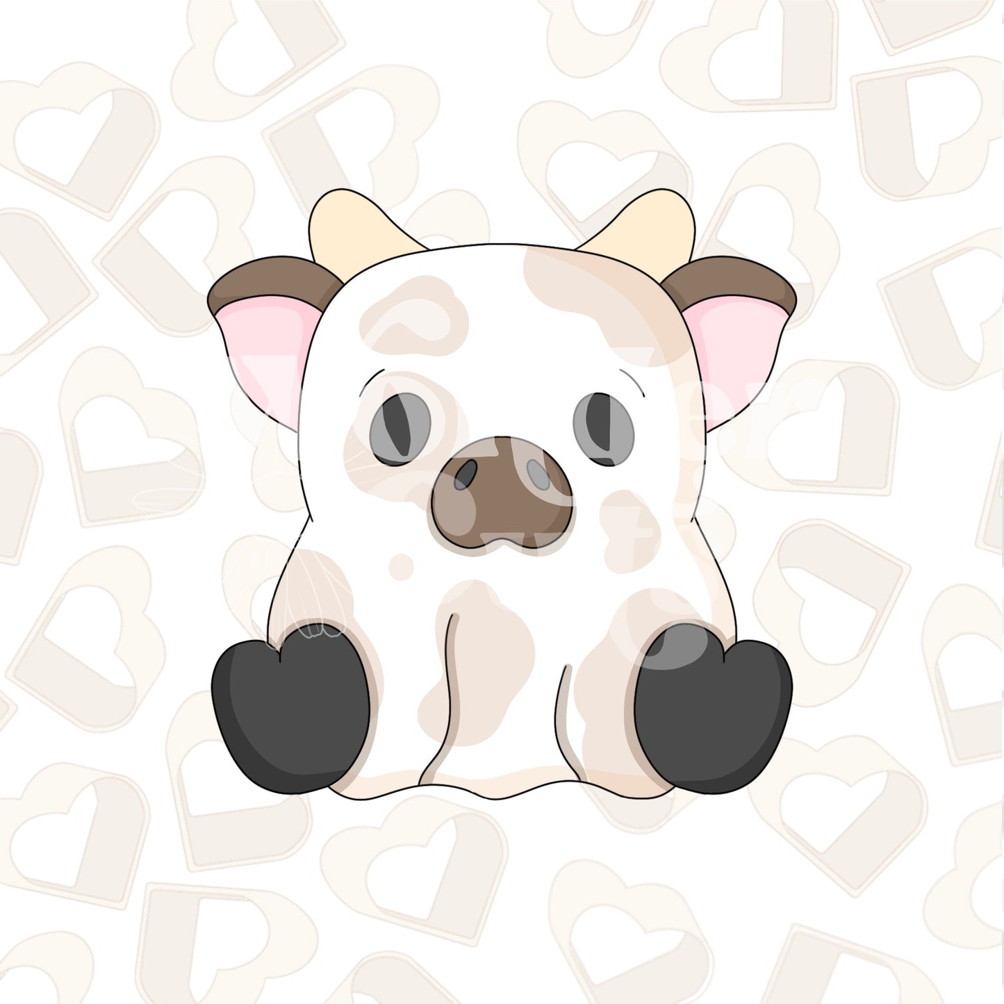 Ghost Cow Cookie Cutter
