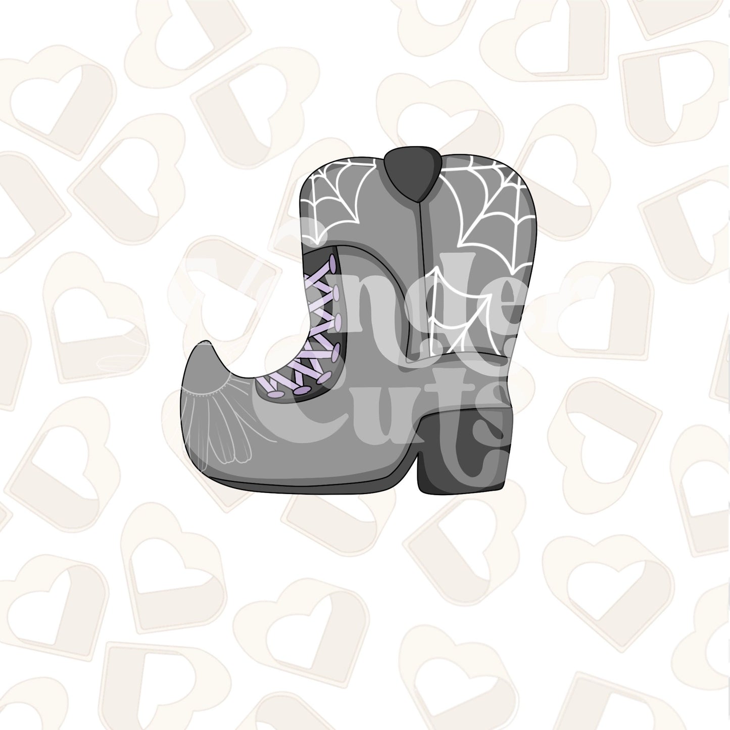Witchy Cowboy Boot Cookie Cutter