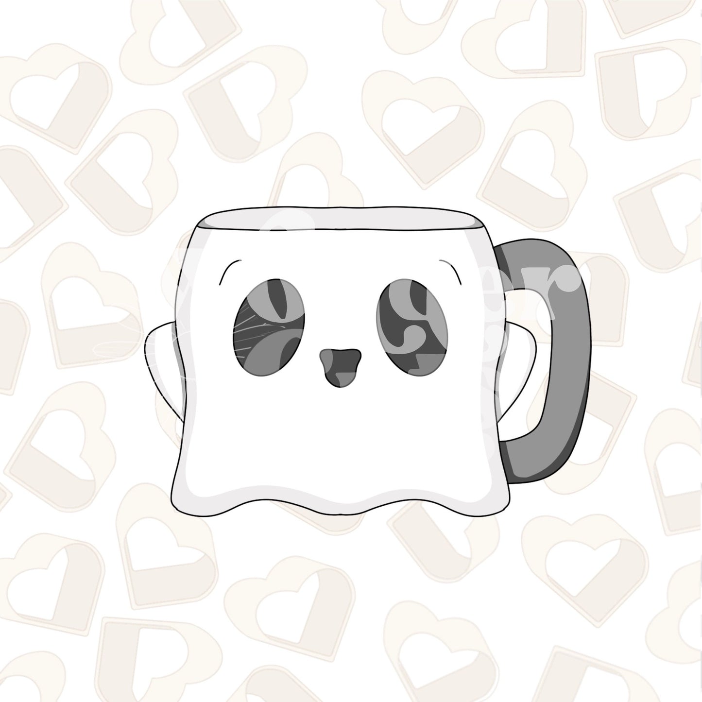 Ghost Mug Cookie Cutter