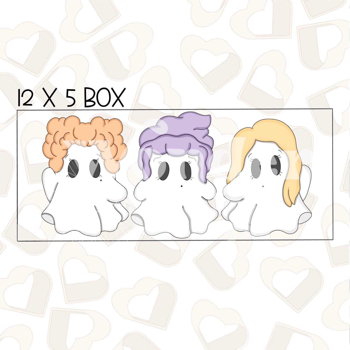 Witch Sister Ghosts Set of 3 Cookie Cutter