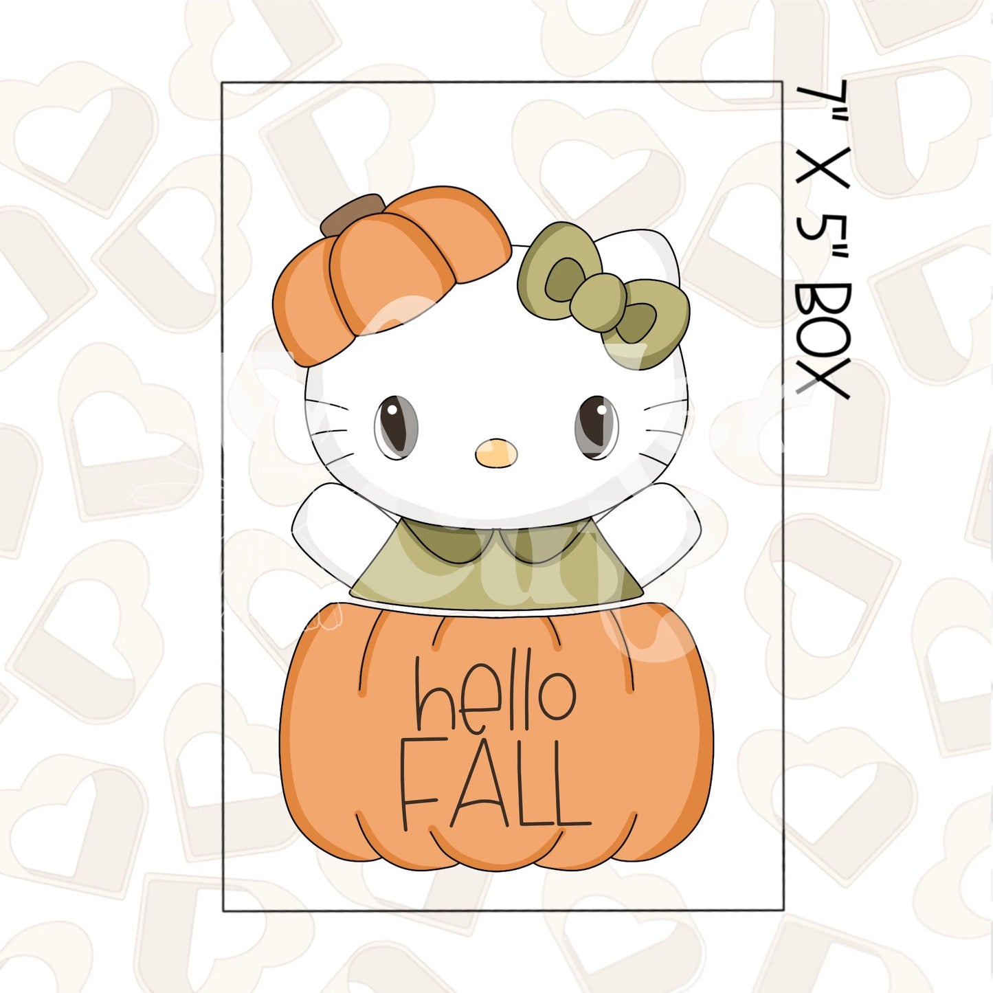 Hello Fall Kitty Set of 2 Cookie Cutter