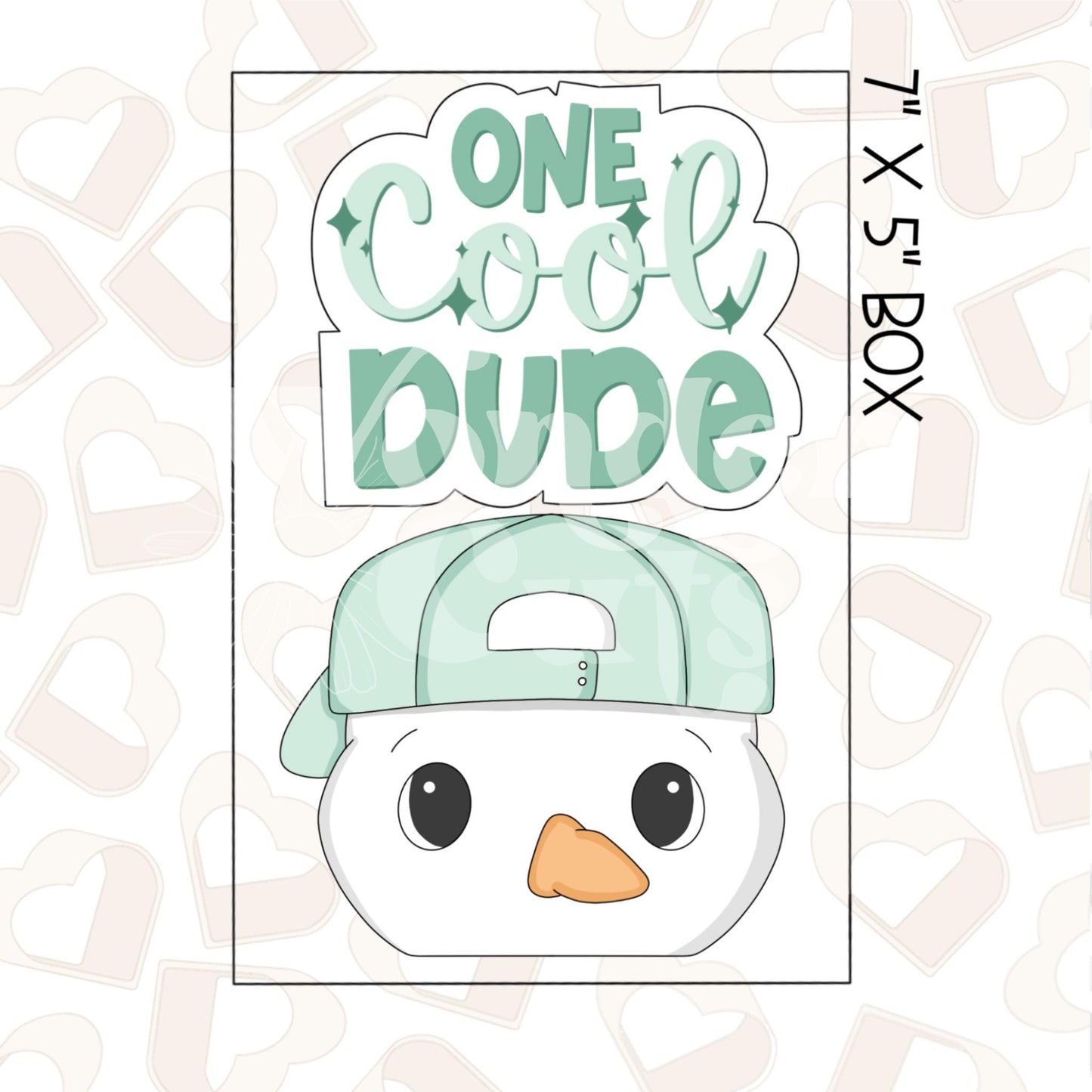 One Cool Dude Set of 2 Cookie Cutter