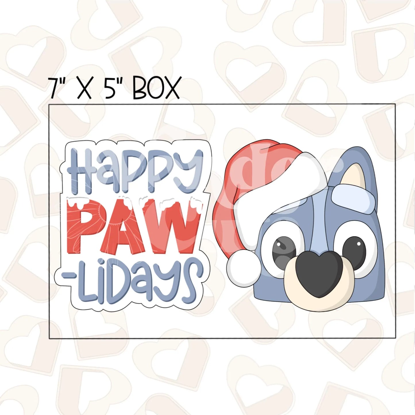 Happy PAW-lidays Set of 2 Cookie Cutter