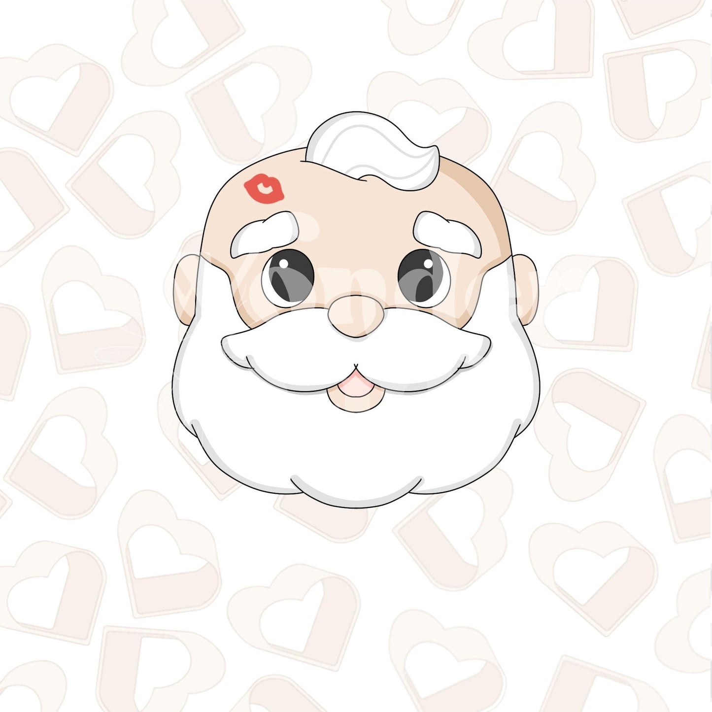 Bald Santa Cookie Cutter