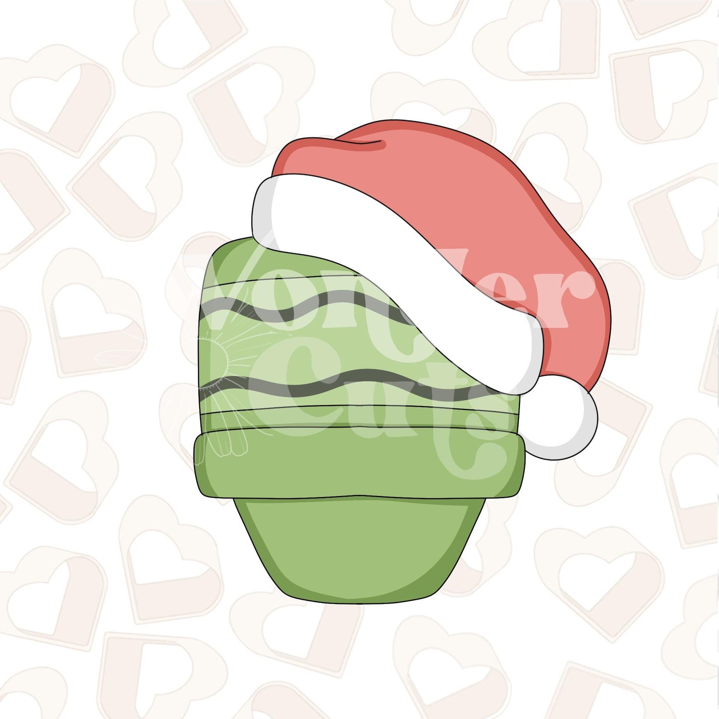 Santa Hat Crayon Cookie Cutter