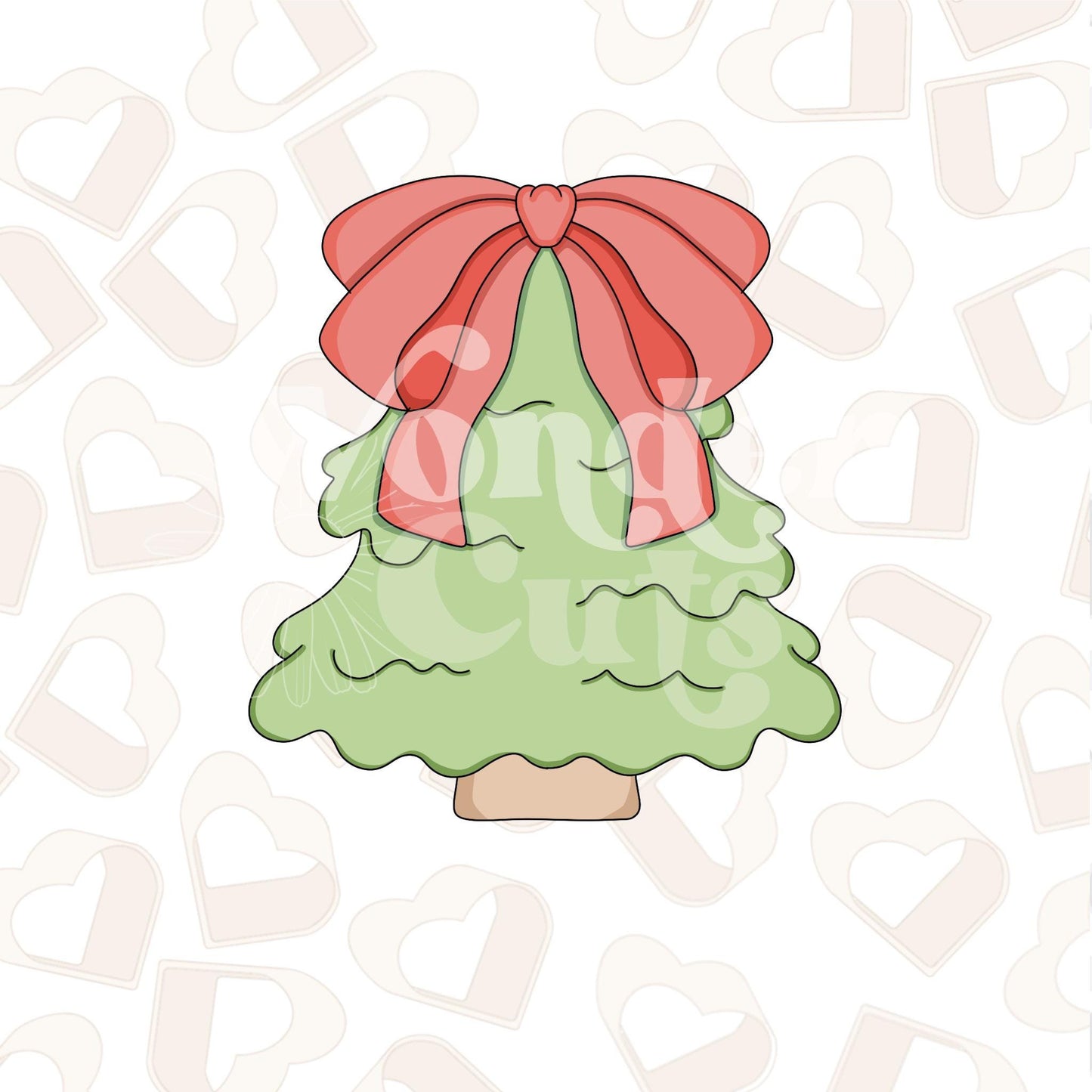 Tree with Bow Cookie Cutter