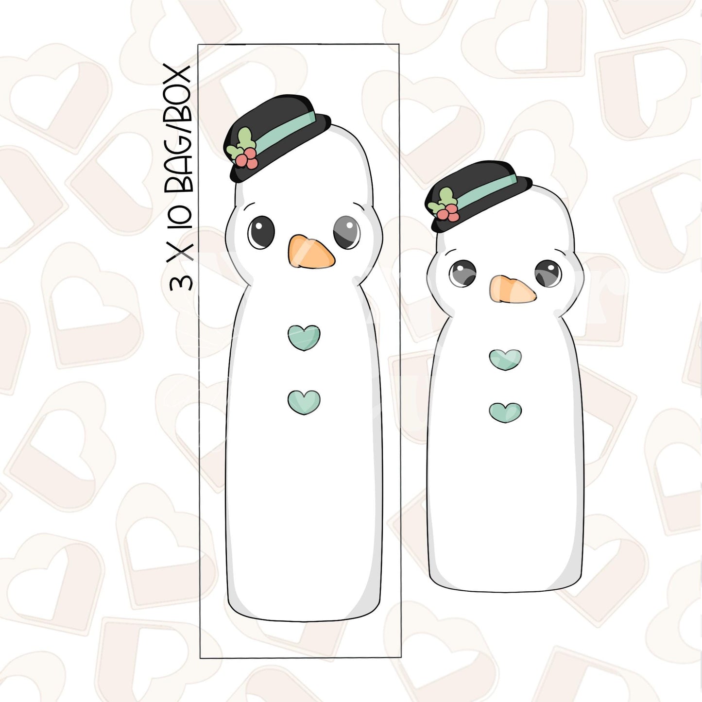 Long Snowman Cookie Cutter