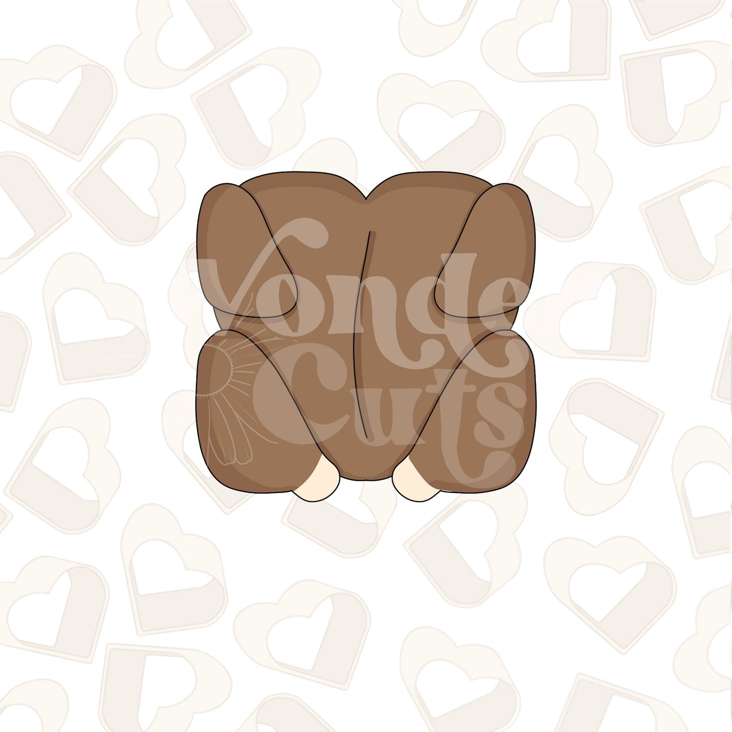 Chubby Cooked Turkey Cookie Cutter