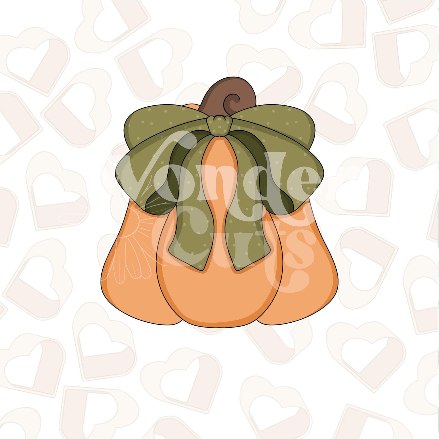 Coquette Pumpkin Cookie Cutter