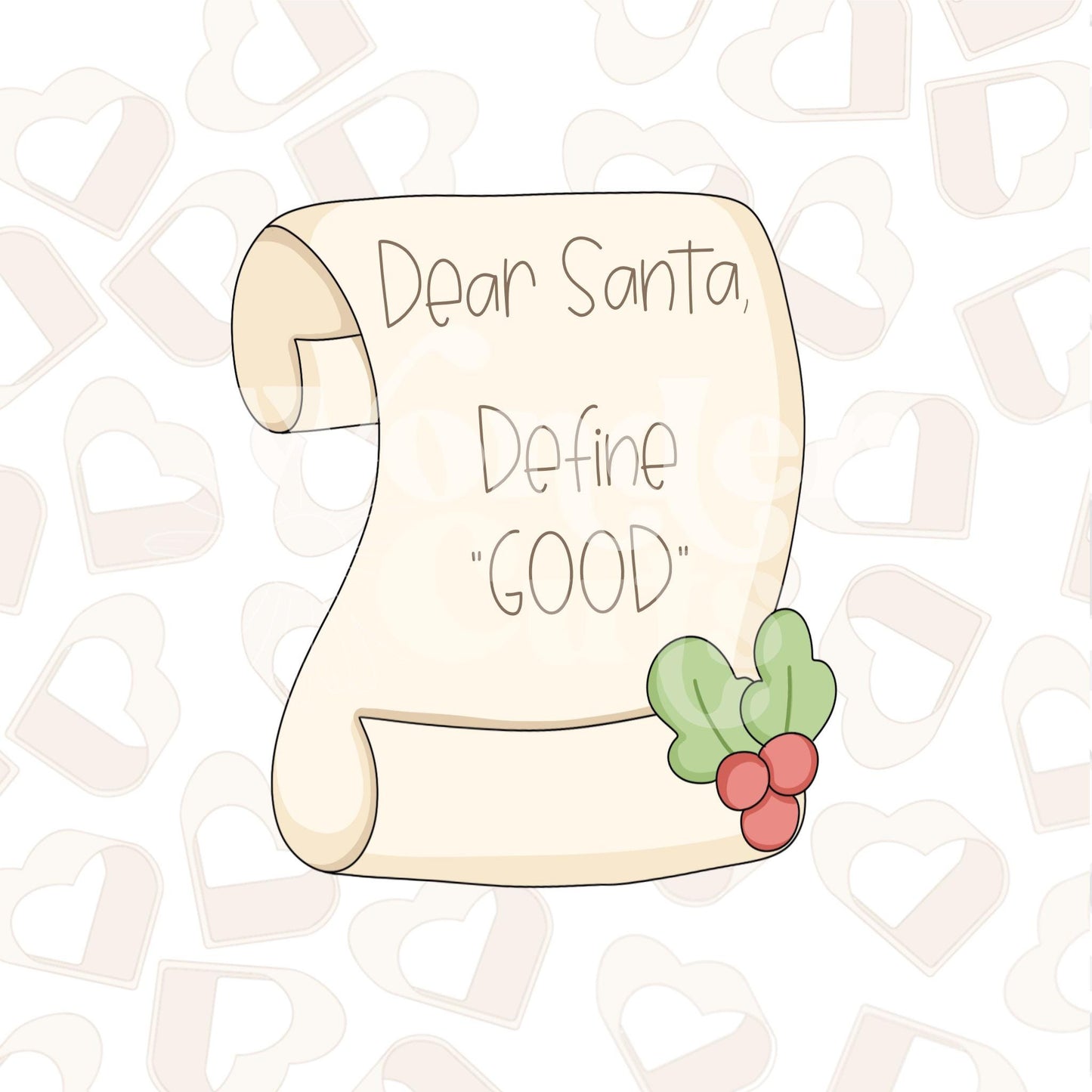 Letter to Santa Cookie Cutter