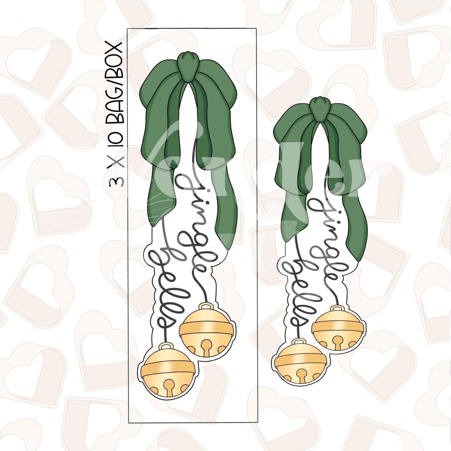 Long Jingle Bells Cookie Cutter