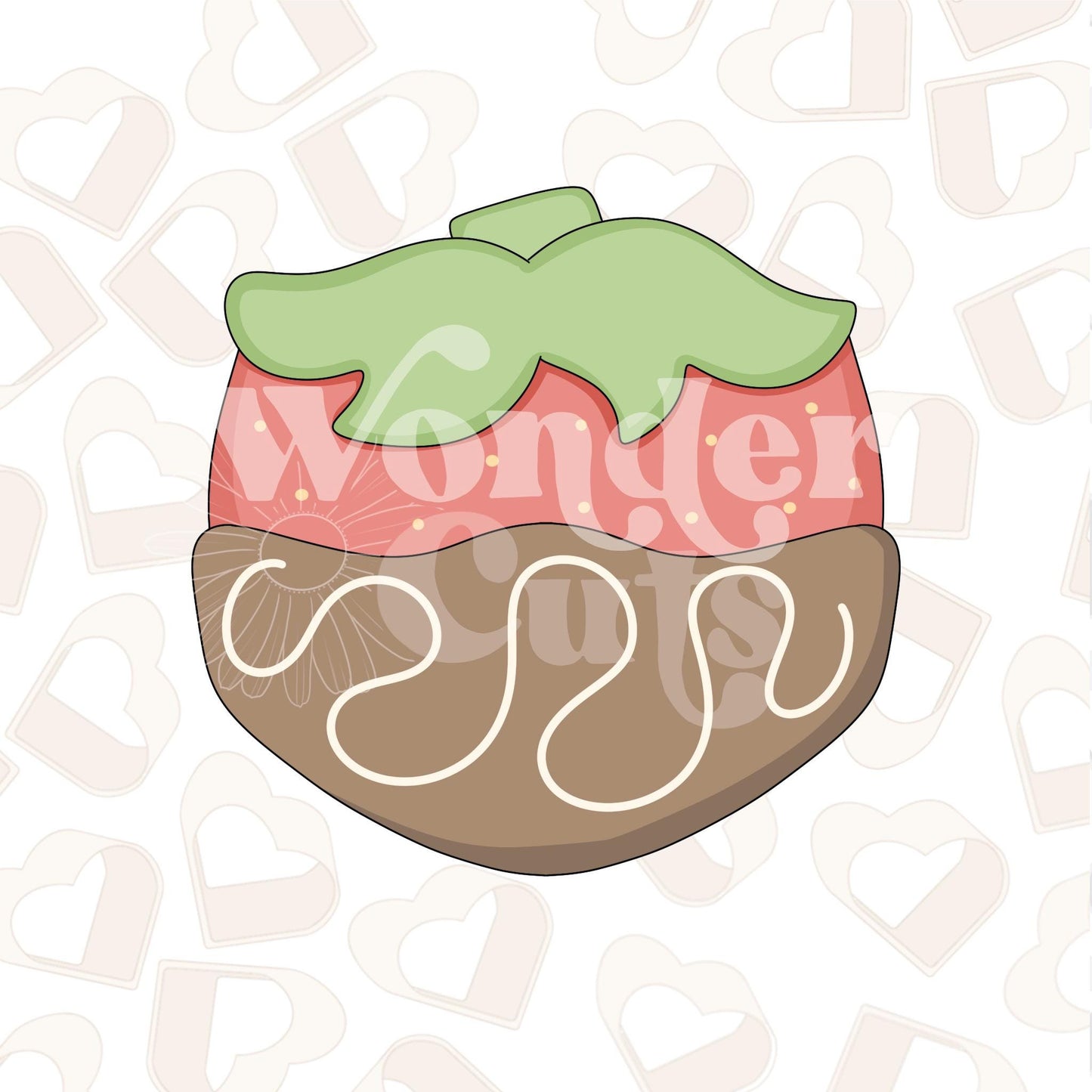 Chubby Chocolate Strawberry Cookie Cutter