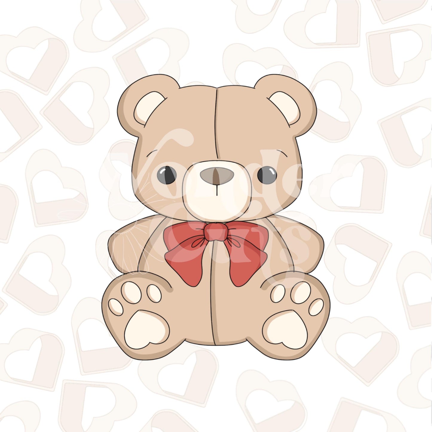 Valentine Teddy Cookie Cutter