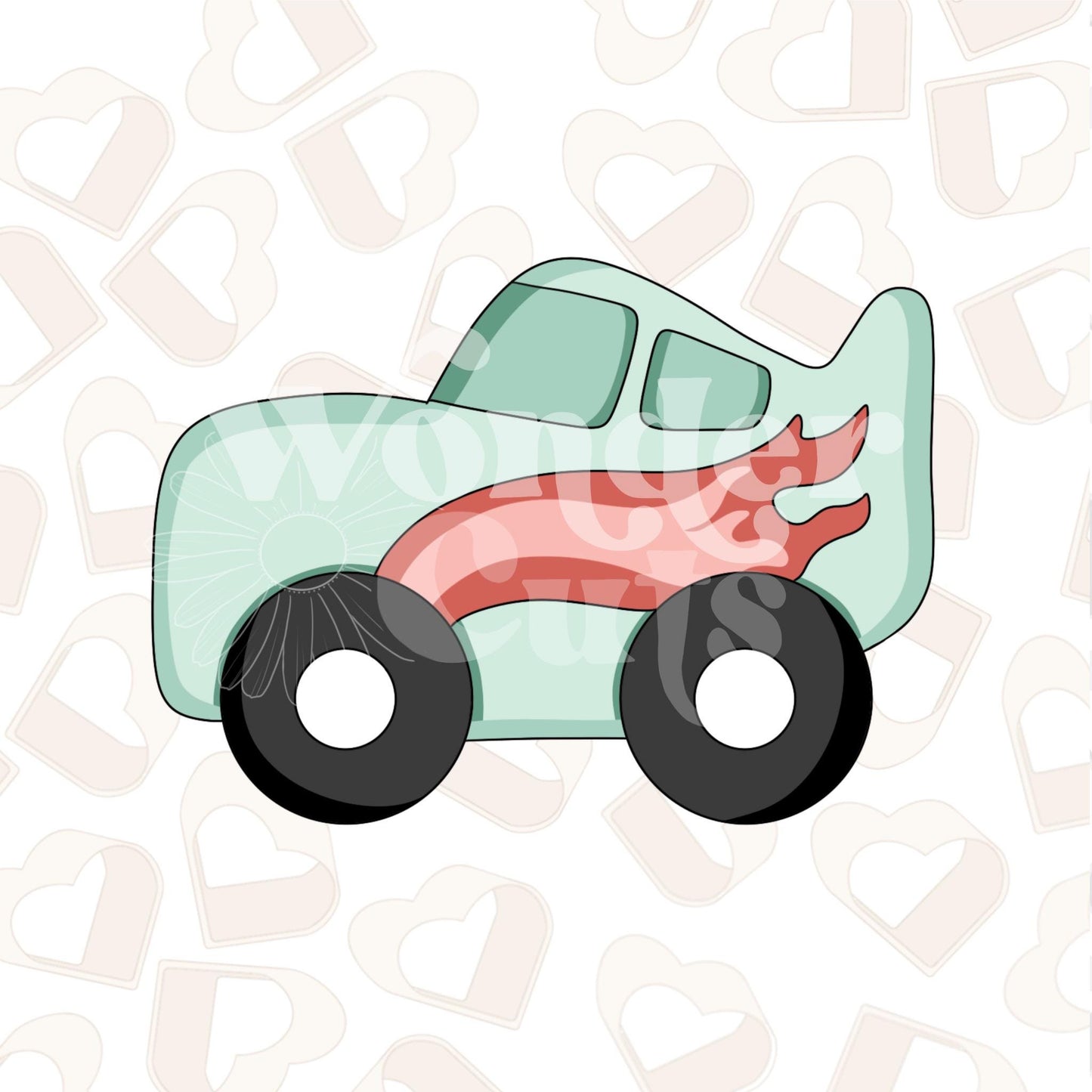 Valentine Racer Car Cookie Cutter