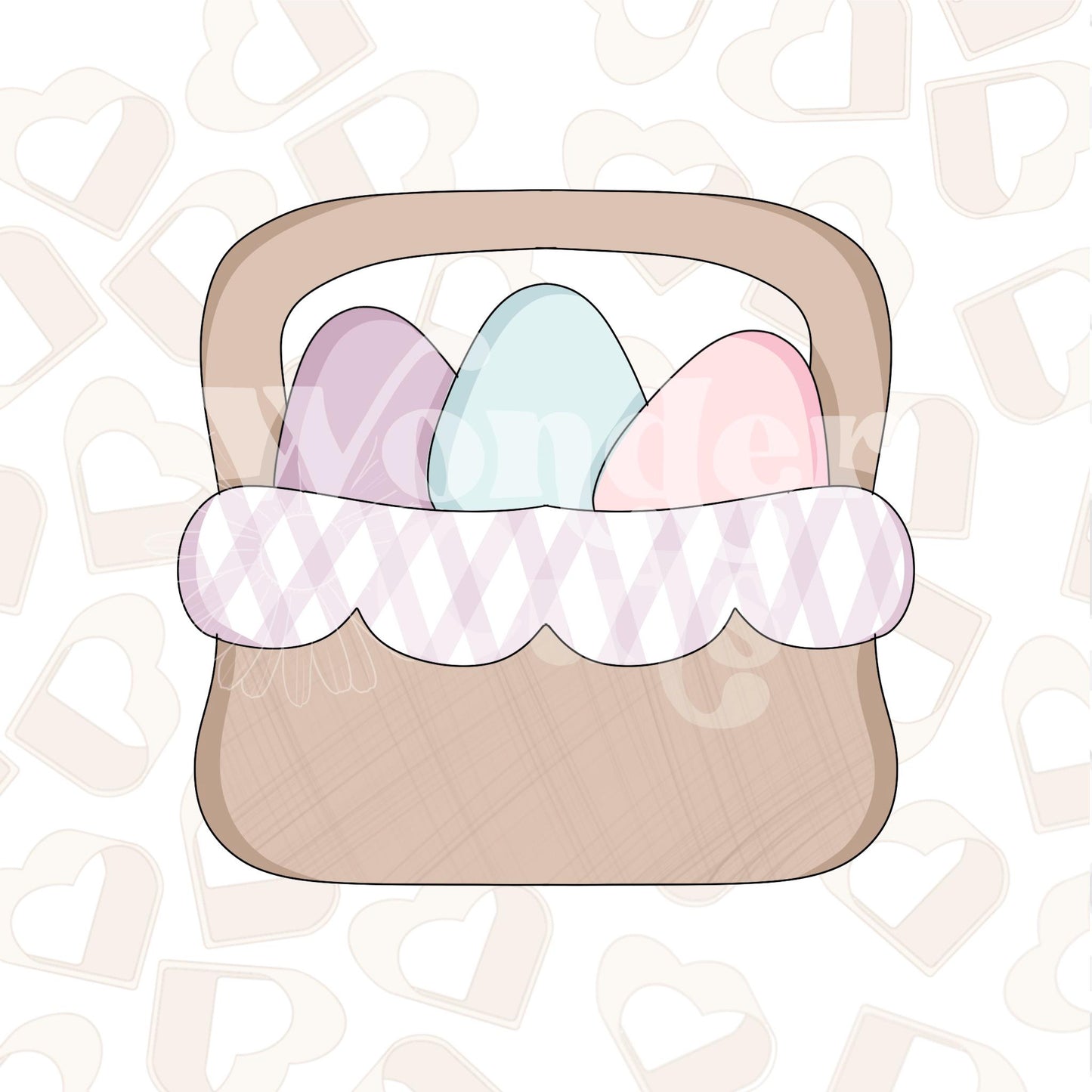 Chubby Easter Basket Cookie Cutter