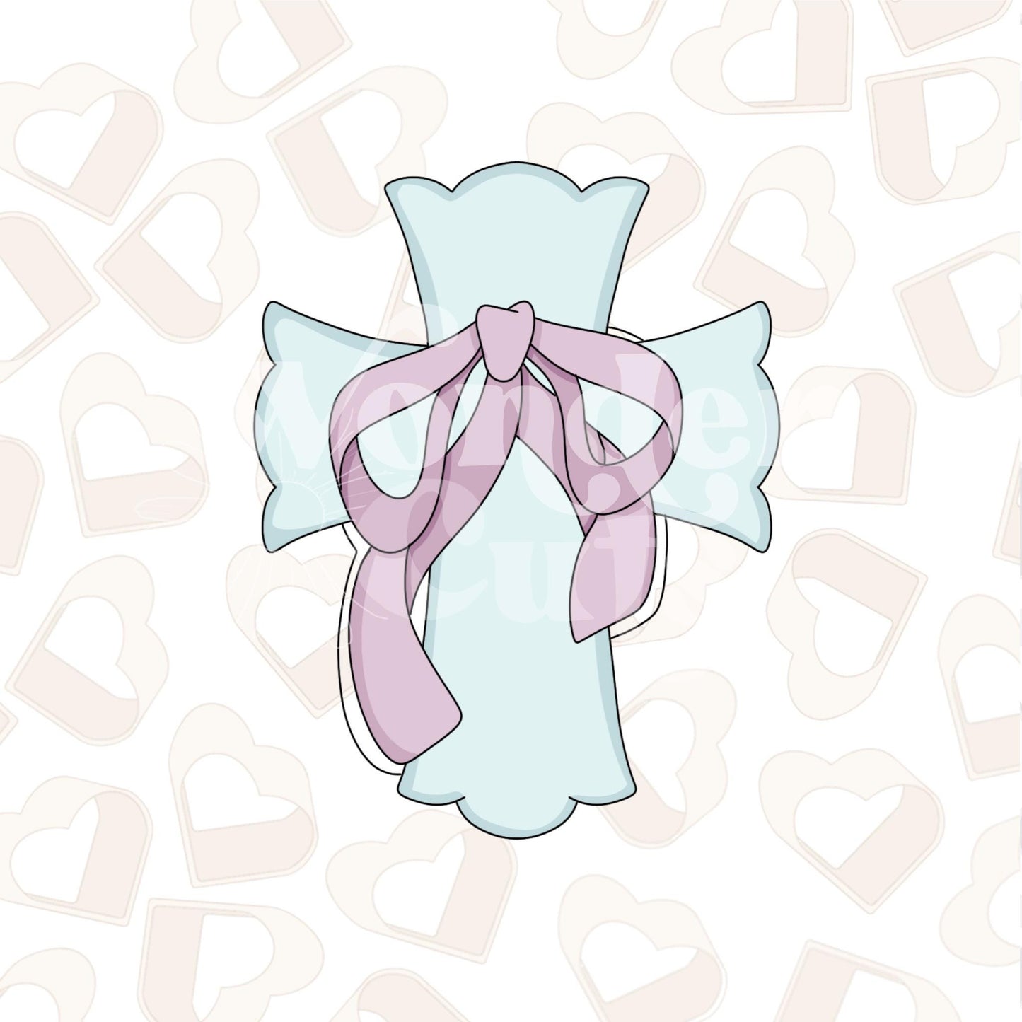 Coquette Cross Cookie Cutter