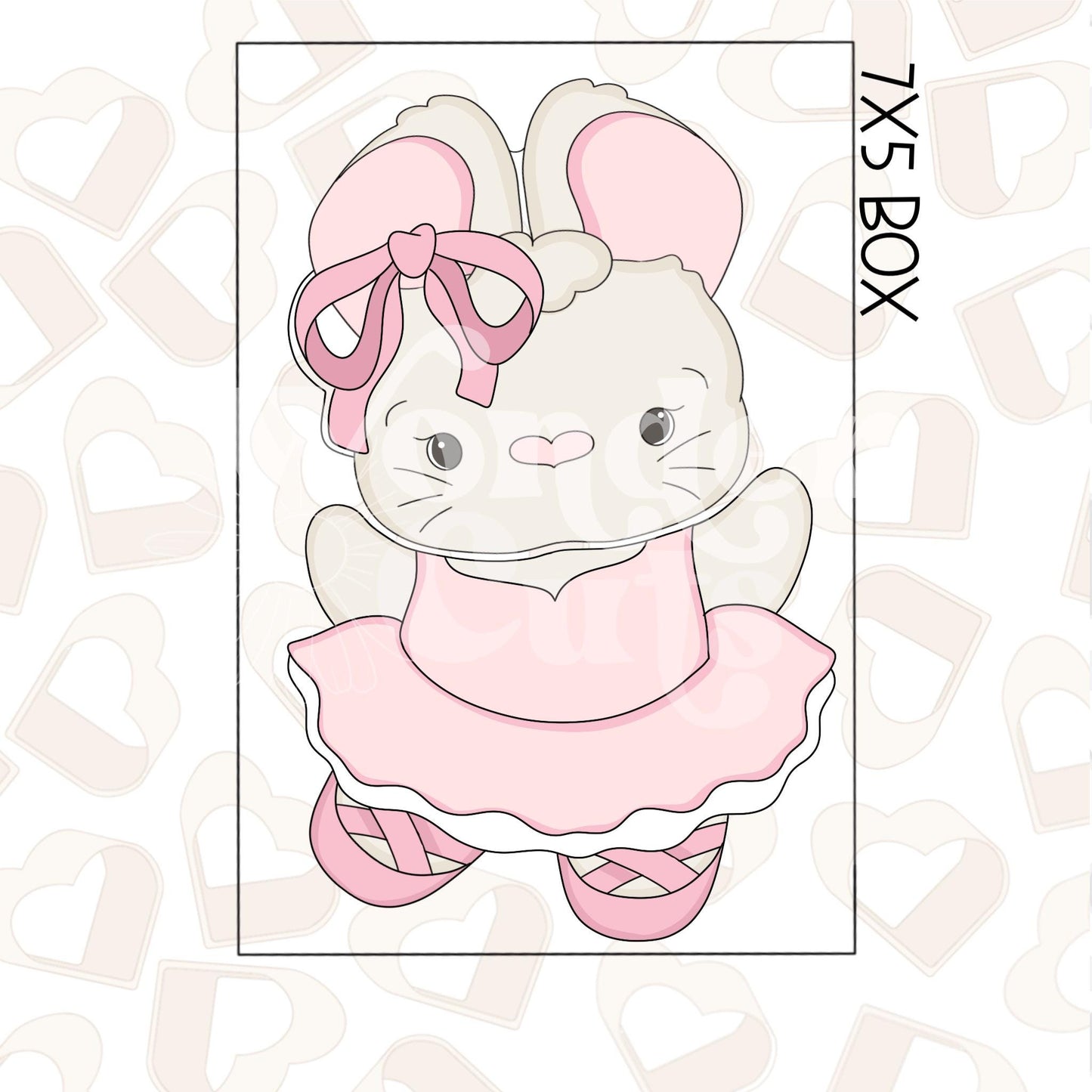 Ballerina Bunny Set of 2 Cookie Cutter