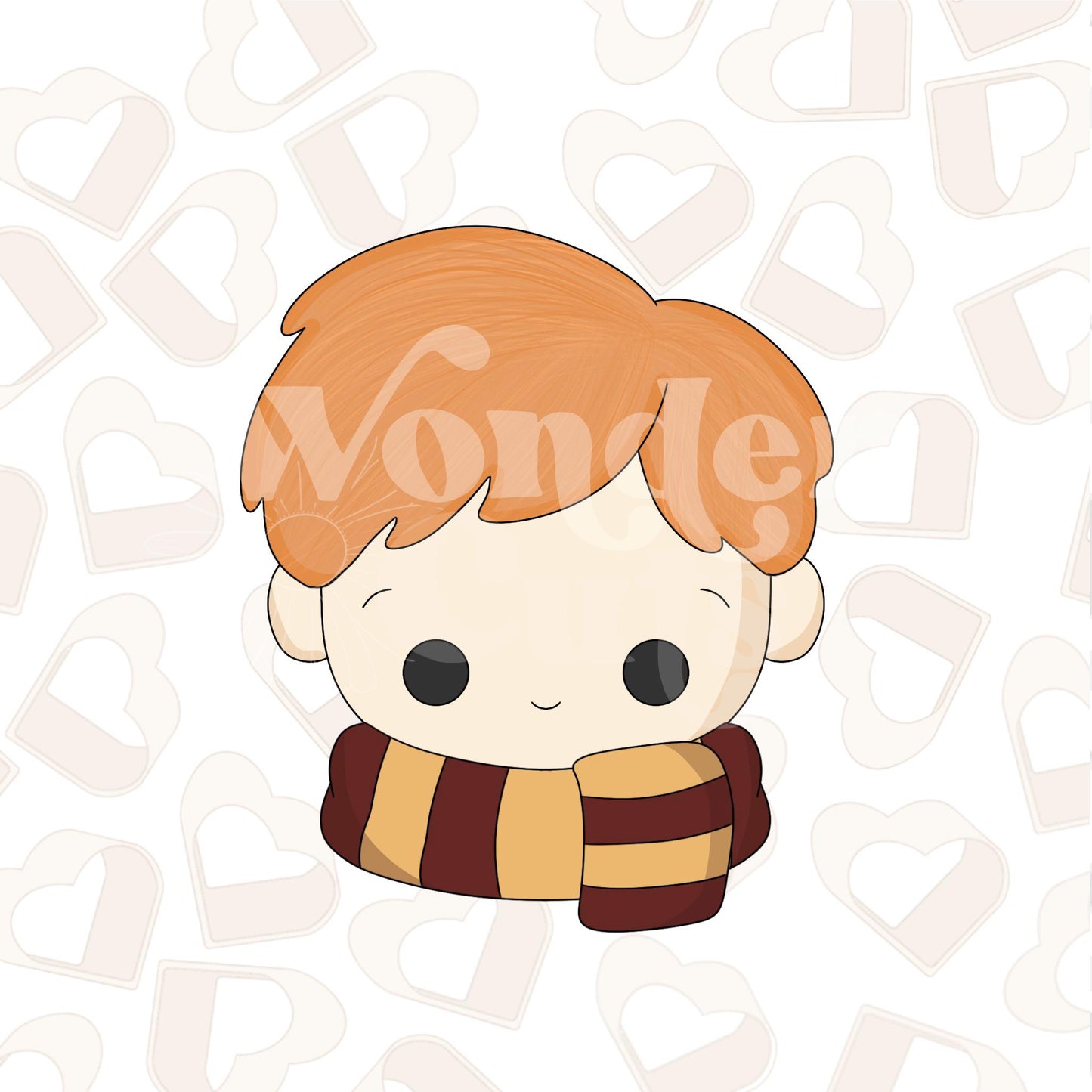 Wizard Boy in Scarf 2 Cookie Cutter