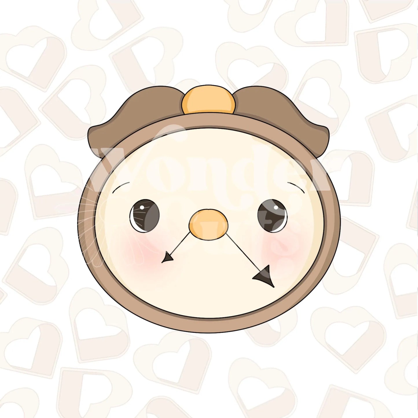 Little Clock Head Cookie Cutter