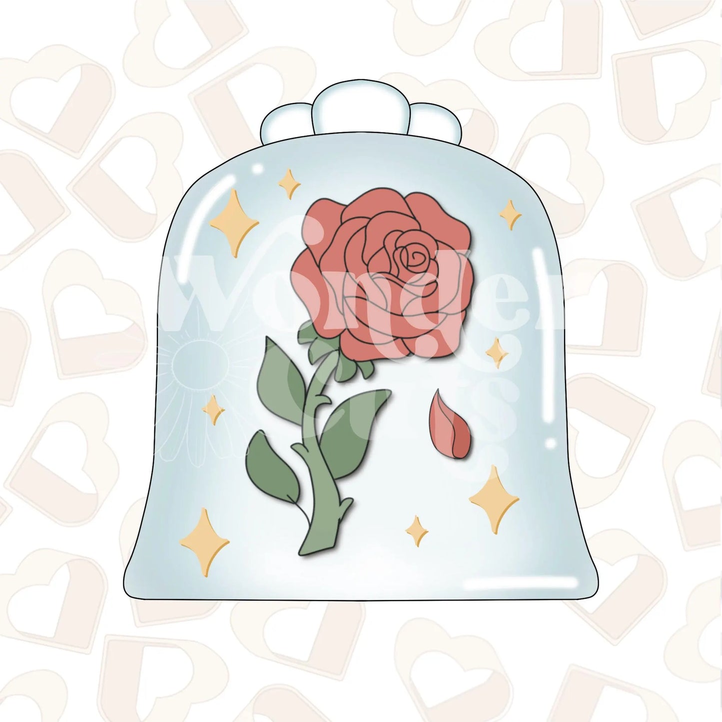 Enchanted Rose Cookie Cutter