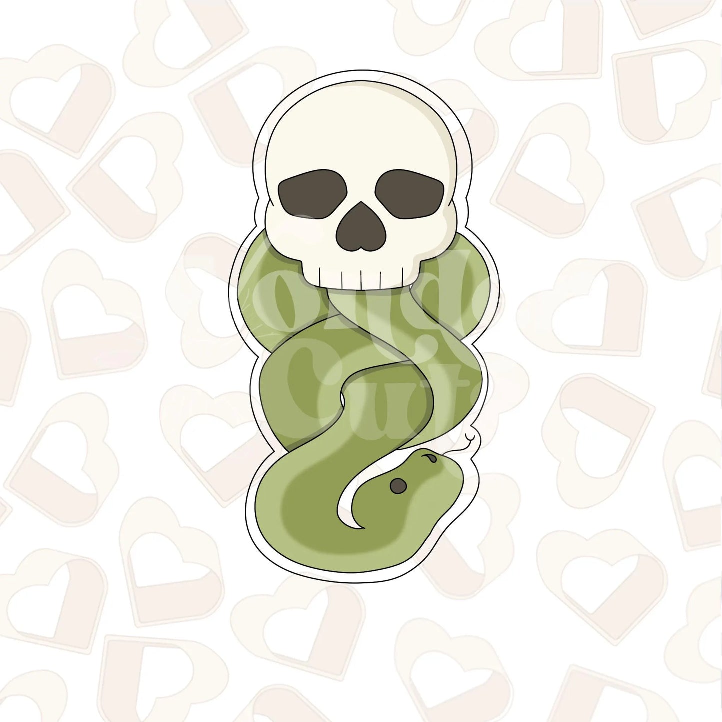 Skull and Snake Cookie Cutter