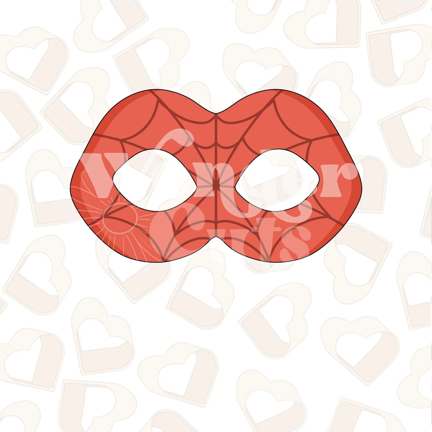 Superhero Mask 2 Cookie Cutter (NO Eye Cutouts)