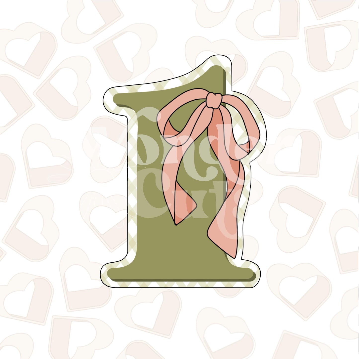 Coquette Number 1 Cookie Cutter