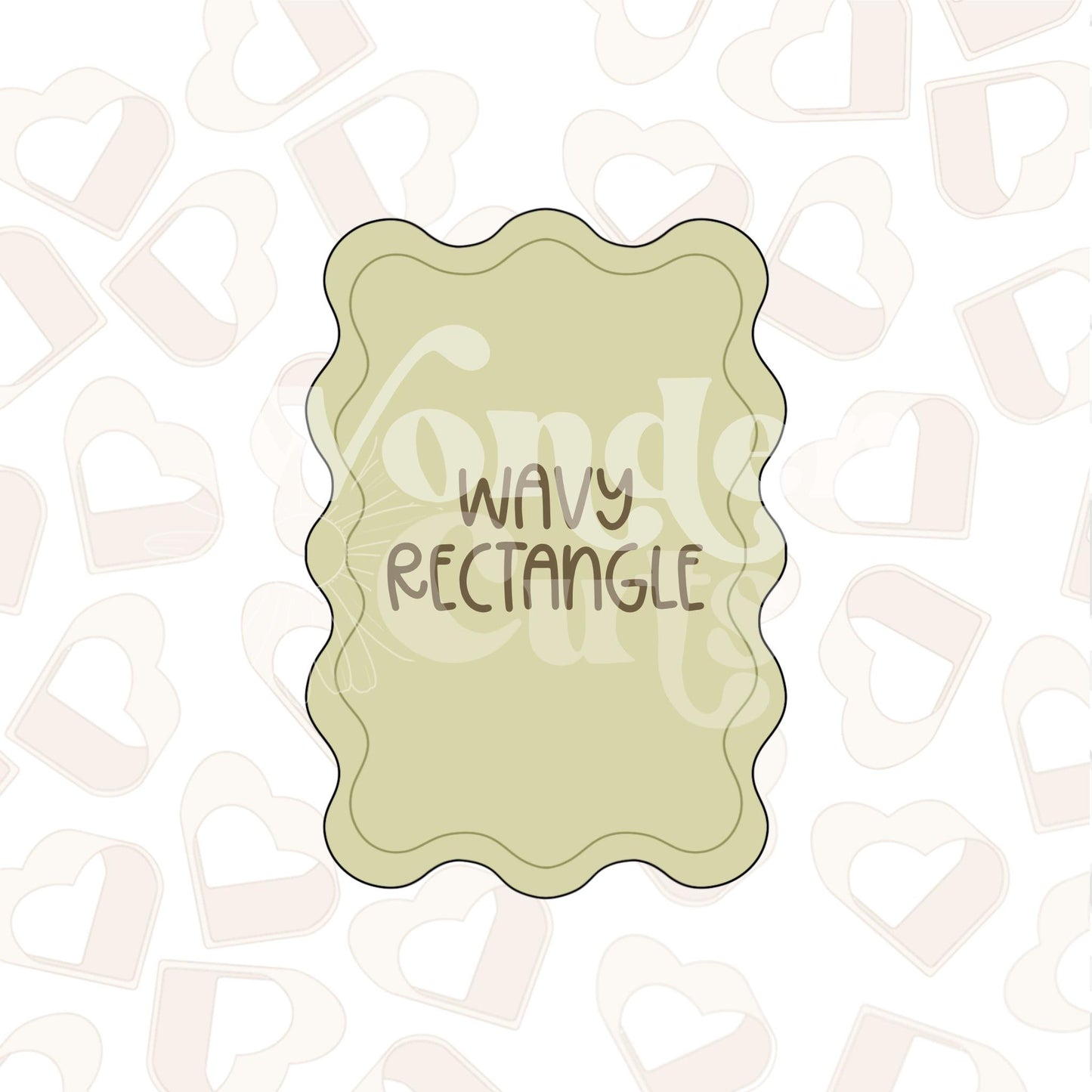 Wavy Rectangle Cookie Cutter
