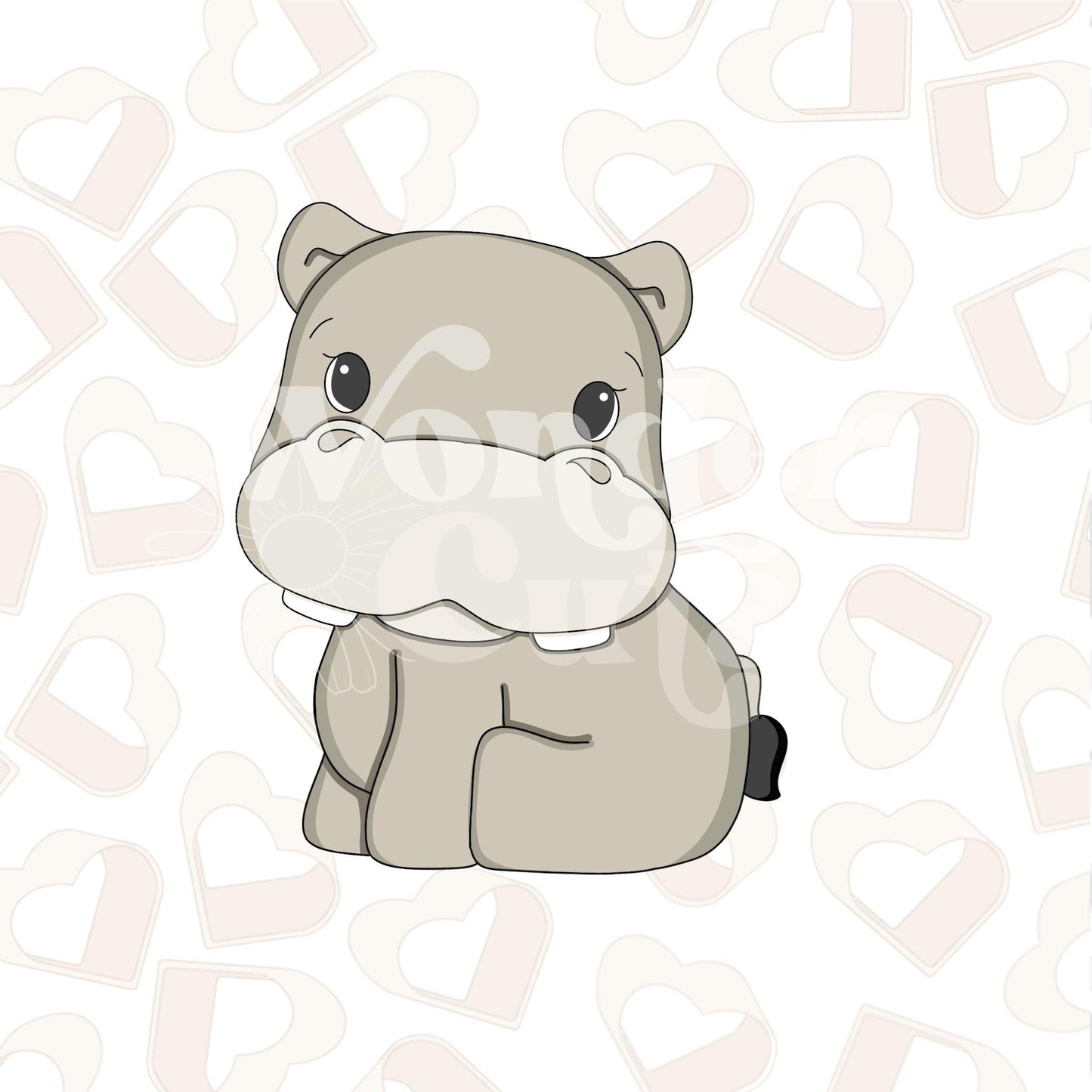 Full Body Hippo Cookie Cutter